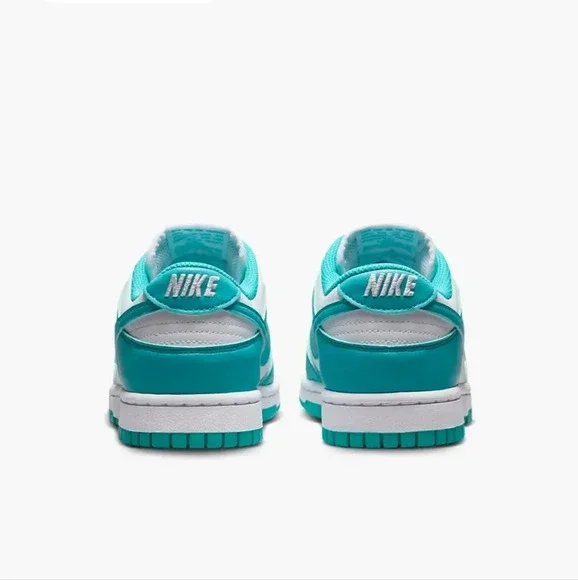 Nike Dunk Low Womens Teal Sneakers Shoes Customized with Swarovski Crystals - Picture 6 of 6